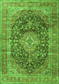 Medallion Green Traditional Rug, tr3394grn