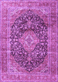 Medallion Purple Traditional Rug, tr3394pur