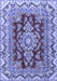 Medallion Blue Traditional Rug, tr3395blu