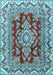 Medallion Light Blue Traditional Rug, tr3395lblu