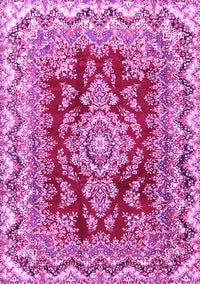 Medallion Pink Traditional Rug, tr3395pnk