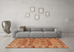 Machine Washable Persian Orange Traditional Area Rugs in a Living Room, wshtr3396org