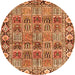 Machine Washable Persian Orange Traditional Area Rugs, wshtr3396org