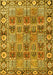 Machine Washable Persian Yellow Traditional Rug, wshtr3396yw