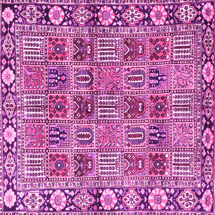 Square Persian Pink Traditional Rug, tr3396pnk