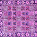Square Persian Purple Traditional Rug, tr3396pur