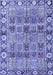 Machine Washable Persian Blue Traditional Rug, wshtr3396blu