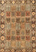 Machine Washable Persian Brown Traditional Rug, wshtr3396brn