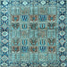 Square Persian Light Blue Traditional Rug, tr3396lblu