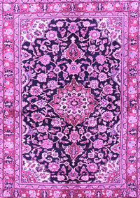 Medallion Purple Traditional Rug, tr3397pur