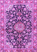 Medallion Purple Traditional Rug, tr3397pur