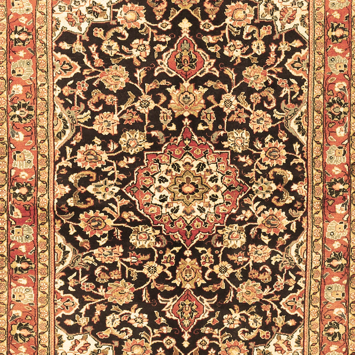 Medallion Brown Traditional Rug, tr3397brn