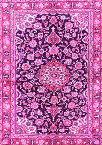 Medallion Pink Traditional Rug, tr3397pnk