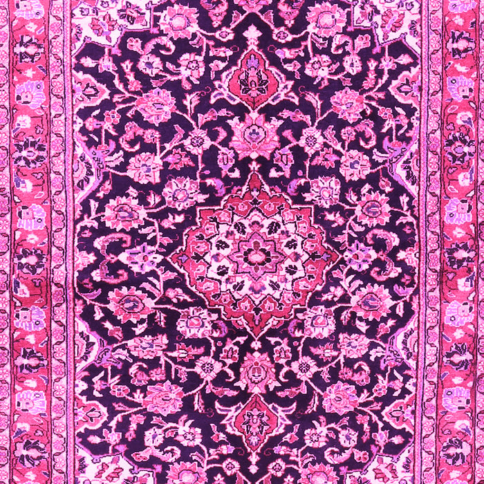 Medallion Pink Traditional Rug, tr3397pnk