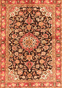 Medallion Orange Traditional Rug, tr3397org