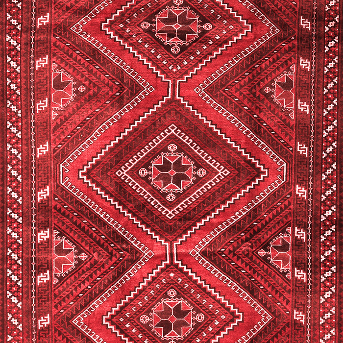 Machine Washable Persian Red Traditional Rug, wshtr3398red