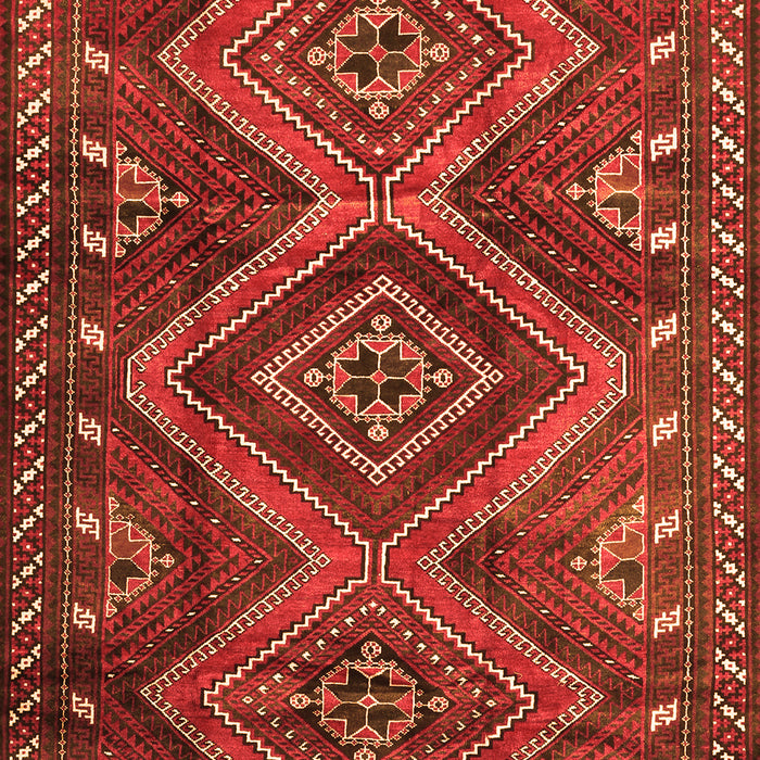 Serging Thickness of Machine Washable Persian Orange Traditional Area Rugs, wshtr3398org