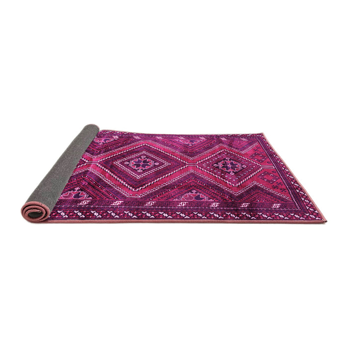 Sideview of Persian Pink Traditional Rug, tr3398pnk
