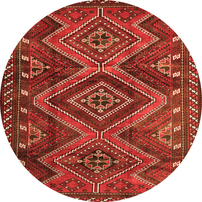 Square Persian Orange Traditional Rug, tr3398org