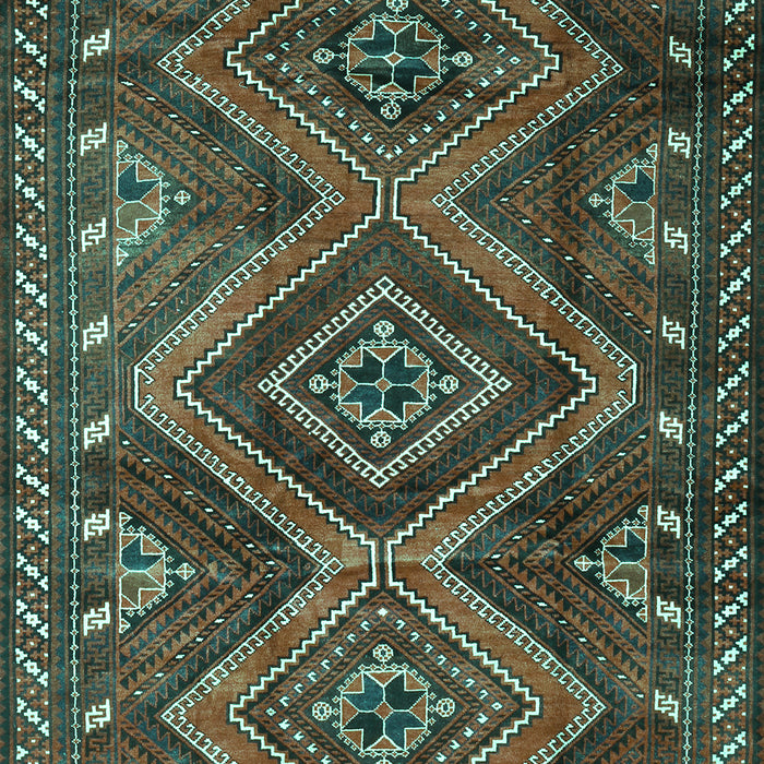 Machine Washable Persian Turquoise Traditional Area Rugs, wshtr3398turq
