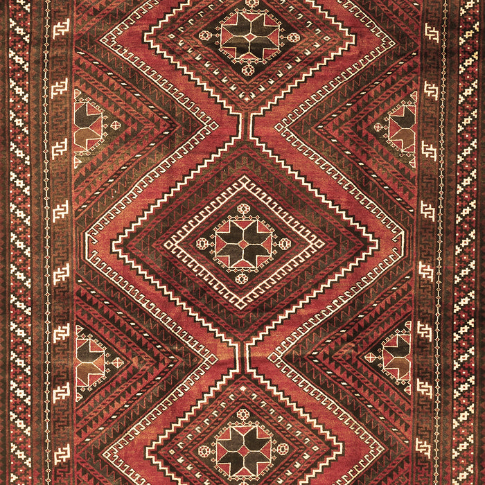 Machine Washable Persian Brown Traditional Rug, wshtr3398brn