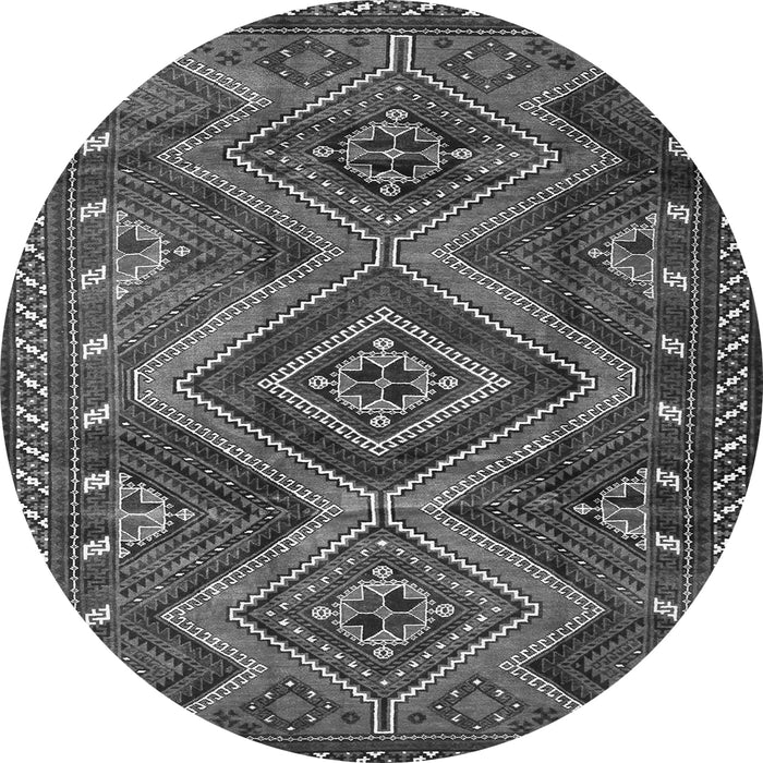 Square Persian Gray Traditional Rug, tr3398gry