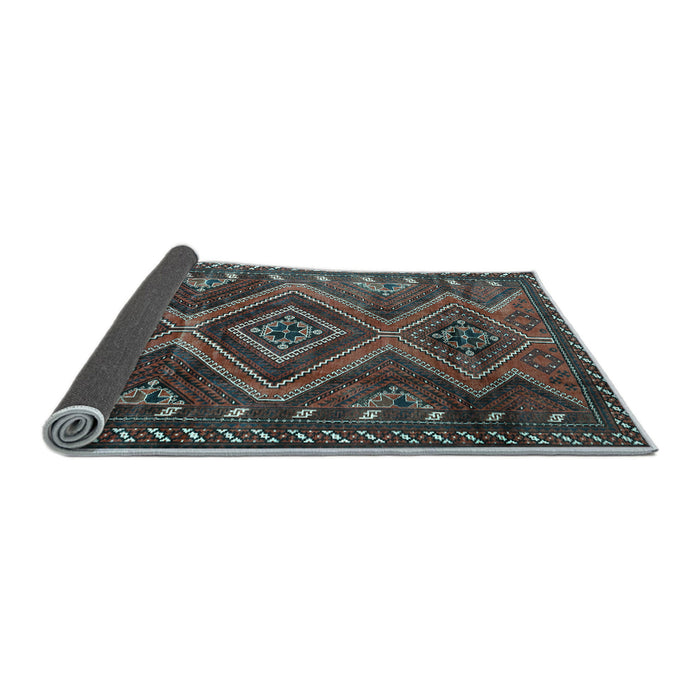 Sideview of Persian Light Blue Traditional Rug, tr3398lblu