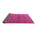 Sideview of Persian Pink Traditional Rug, tr3399pnk
