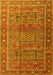 Machine Washable Persian Yellow Traditional Rug, wshtr3399yw