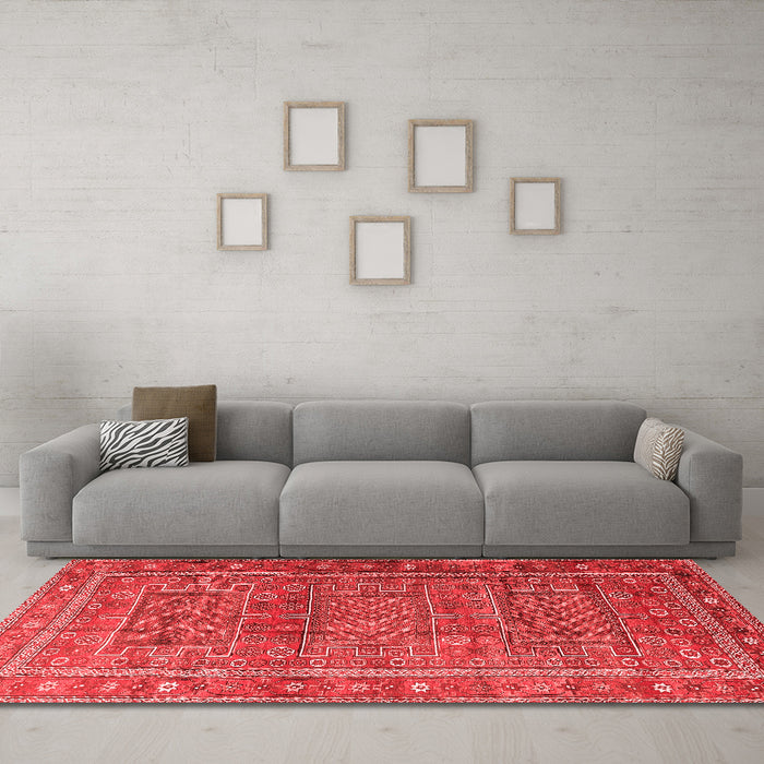 Traditional Red Washable Rugs