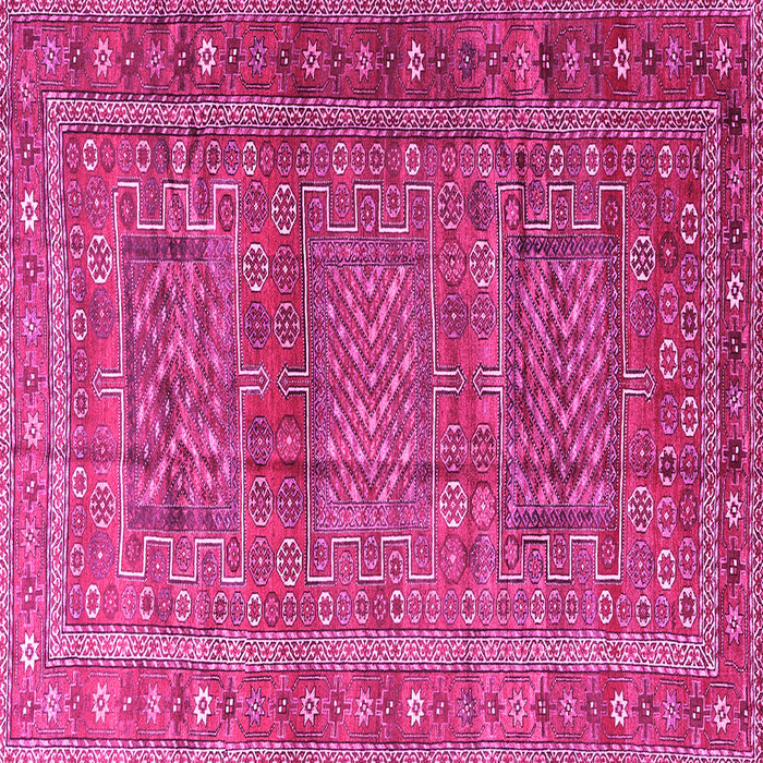 Square Persian Pink Traditional Rug, tr3399pnk