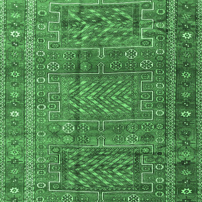 Machine Washable Persian Emerald Green Traditional Area Rugs, wshtr3399emgrn