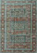 Machine Washable Persian Light Blue Traditional Rug, wshtr3399lblu