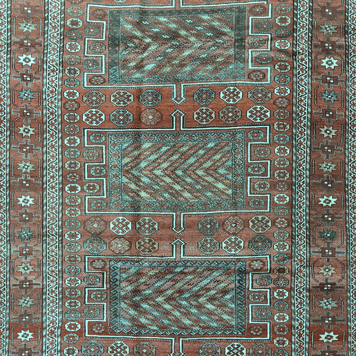 Machine Washable Persian Light Blue Traditional Rug, wshtr3399lblu