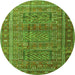 Machine Washable Persian Green Traditional Area Rugs, wshtr3399grn