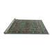 Sideview of Machine Washable Persian Light Blue Traditional Rug, wshtr3399lblu