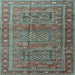 Square Persian Light Blue Traditional Rug, tr3399lblu