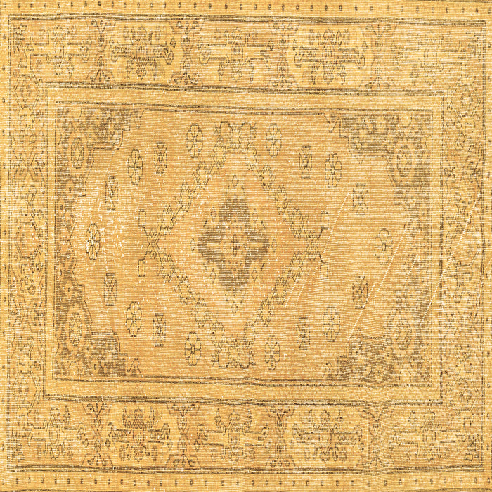 Square Machine Washable Persian Brown Traditional Rug, wshtr339brn