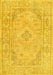 Machine Washable Persian Yellow Traditional Rug, wshtr339yw