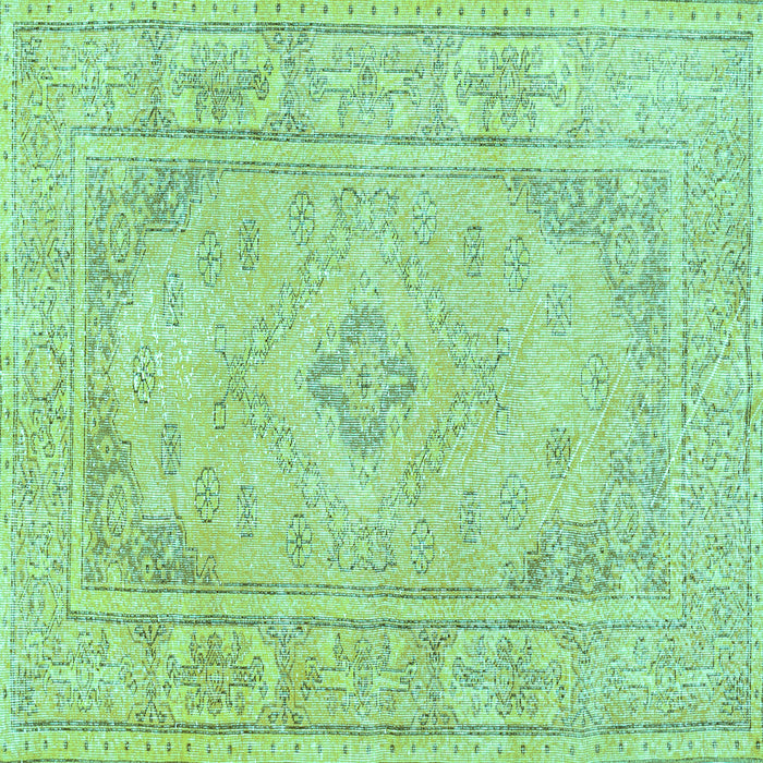 Square Persian Turquoise Traditional Rug, tr339turq