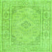 Serging Thickness of Persian Green Traditional Rug, tr339grn