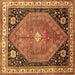 Square Machine Washable Persian Brown Traditional Rug, wshtr33brn