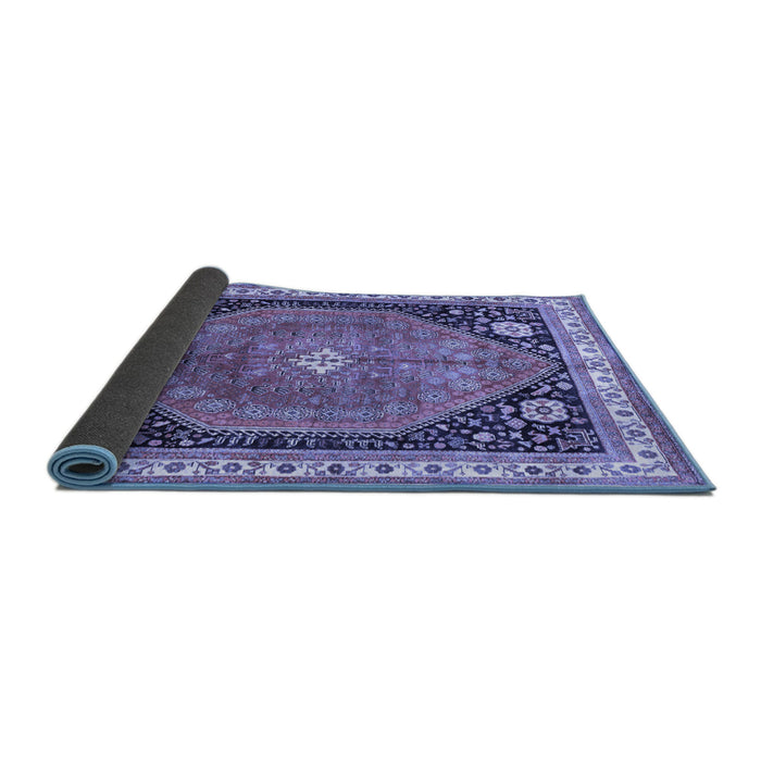 Sideview of Persian Blue Traditional Rug, tr33blu