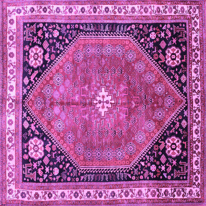 Square Persian Purple Traditional Rug, tr33pur