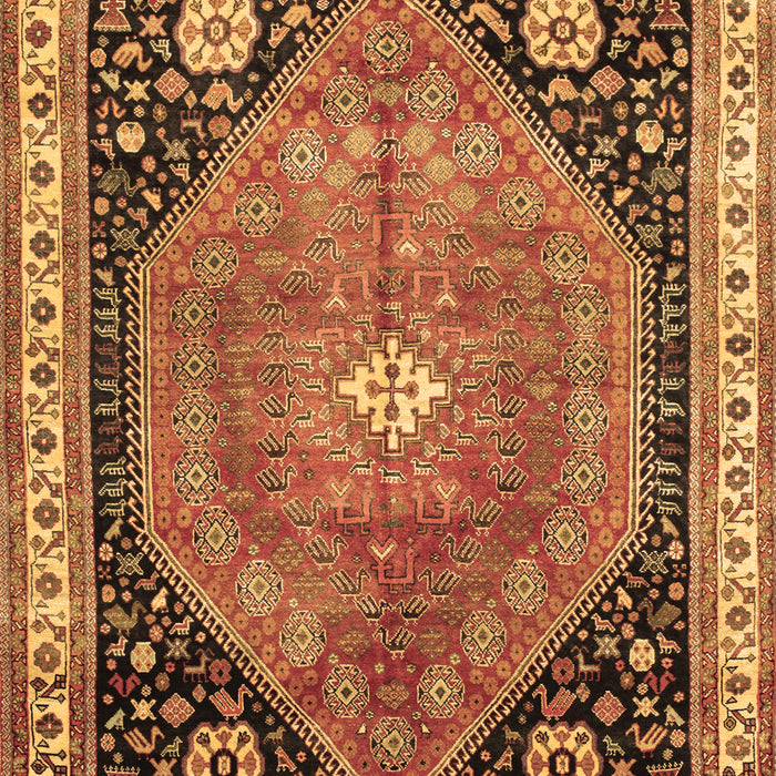Machine Washable Persian Brown Traditional Rug, wshtr33brn