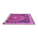 Sideview of Machine Washable Persian Purple Traditional Area Rugs, wshtr33pur