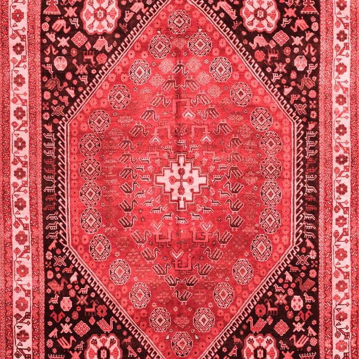 Machine Washable Persian Red Traditional Rug, wshtr33red
