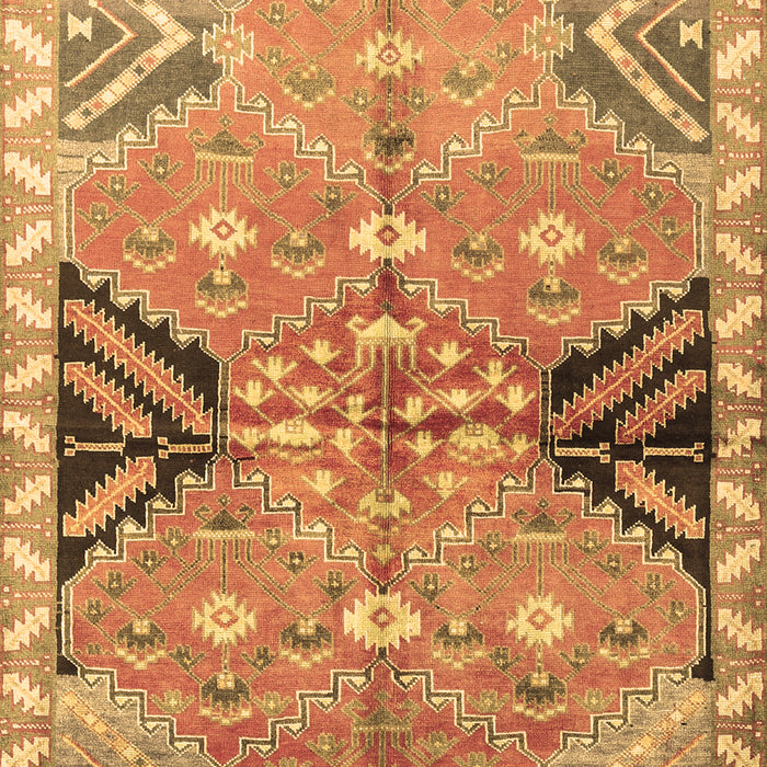 Machine Washable Persian Brown Traditional Rug, wshtr3400brn