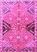 Machine Washable Persian Pink Traditional Rug, wshtr3400pnk