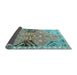 Sideview of Persian Light Blue Traditional Rug, tr3400lblu